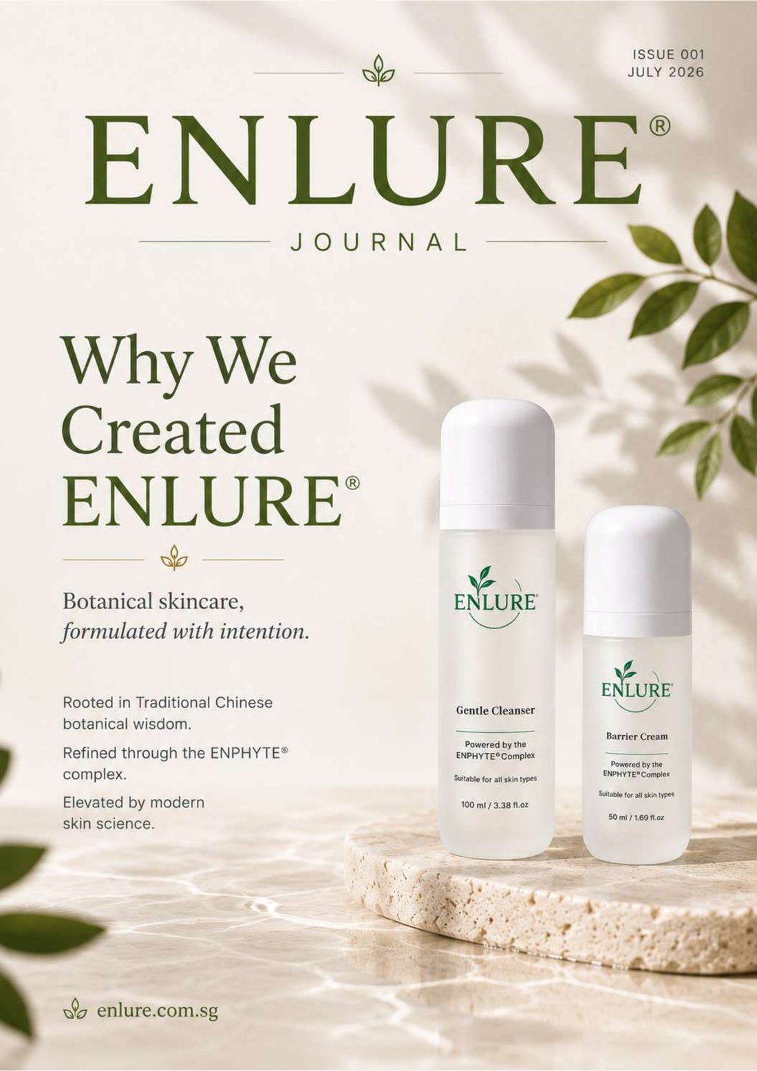 ENLURE Journal Issue 001 - Why We Created ENLURE - botanical skincare formulated with intention