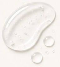 Clear cleanser gel smear